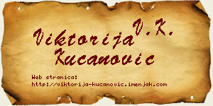 Viktorija Kucanović vizit kartica